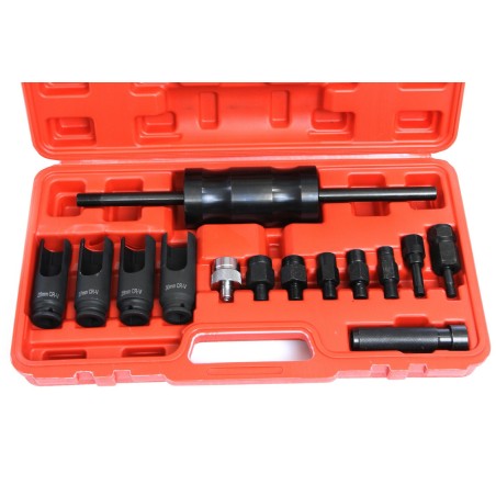 Kit estrattore iniettori motore diesel 14 pz universale con martello scorrevole